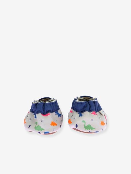 Zachte leren slofjes voor baby's BLUDINO 974800 ROBEEZ© blauw - vertbaudet enfant 