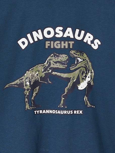 Jongensshirt met dubbele mouwen blauw+gemêleerd wit+ijsblauw+kaki+marineblauw+nachtblauw - vertbaudet enfant 