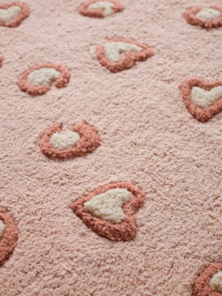 Tapis rond léopard LOVELY LÉO rose - vertbaudet enfant 