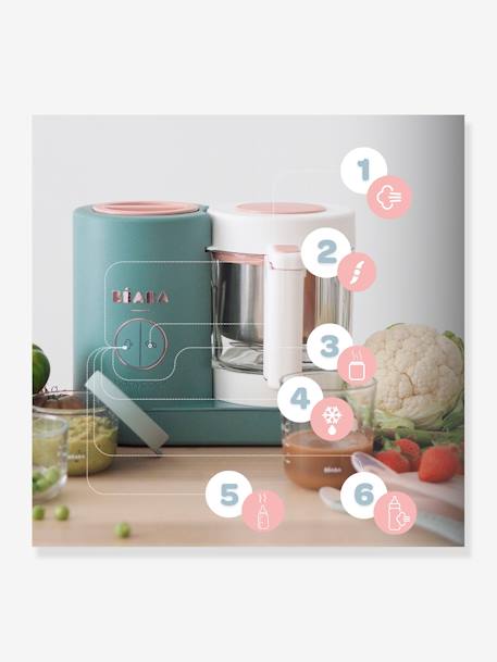 Robot 4 in 1 BEABA Babycook Neo beige+eucalyptus+Nachtblauw - vertbaudet enfant 
