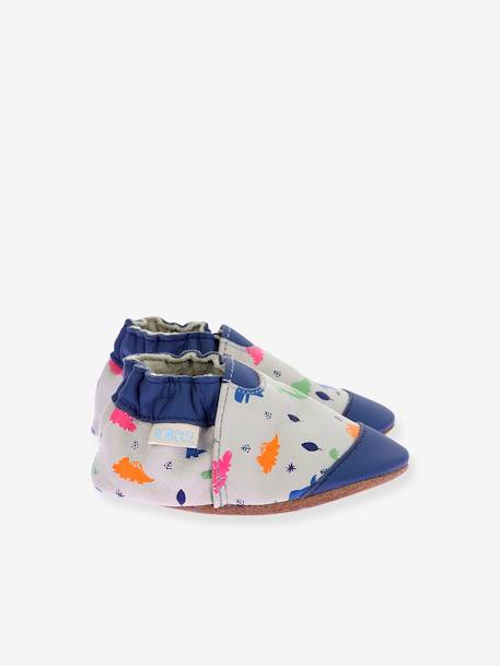 Zachte leren slofjes voor baby's BLUDINO 974800 ROBEEZ© blauw - vertbaudet enfant 