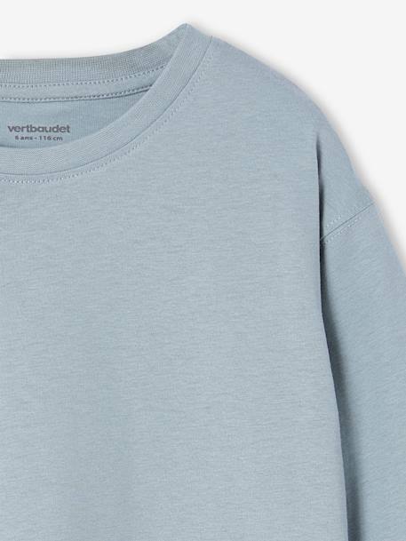 Lot 3 tee-shirts garçon unis olive+terracotta+vert d'eau - vertbaudet enfant 