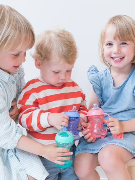 Minibeker Easy grip met handgrepen 150 ml - NUBY groen+perzik - vertbaudet enfant 
