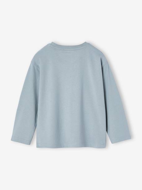 Set van 3 effen T-shirts blauwgroen+olijf+terracotta - vertbaudet enfant 