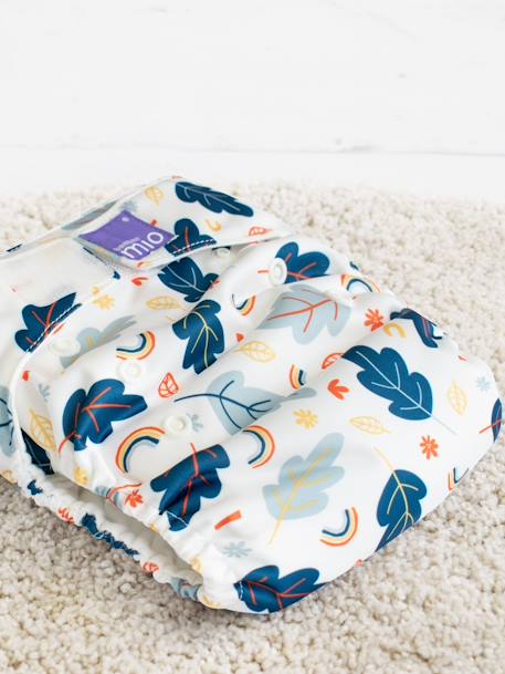 Misolo herbruikbare luier alles-in-één BAMBINO MIO blauw+groen+ZOETE CITROEN - vertbaudet enfant 