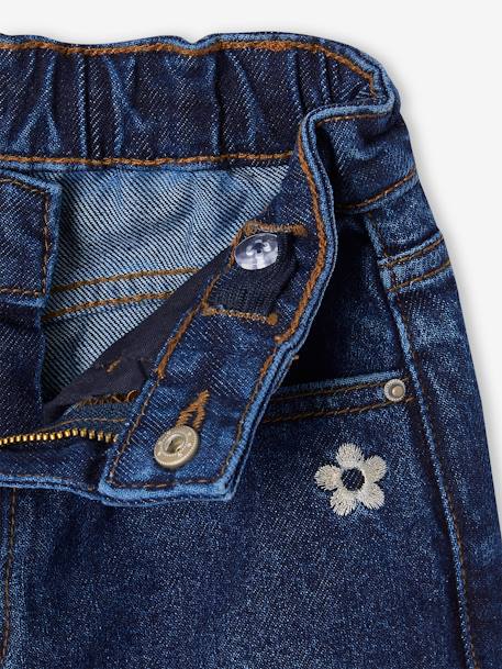 Jean fille large bleu moyen+denim black+denim brut+denim gris+stone - vertbaudet enfant 