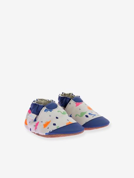Zachte leren slofjes voor baby's BLUDINO 974800 ROBEEZ© blauw - vertbaudet enfant 