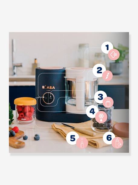 Robot 4 in 1 BEABA Babycook Neo beige+eucalyptus+Nachtblauw - vertbaudet enfant 