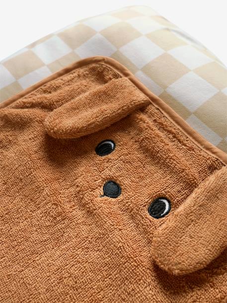 Personaliseerbaar verschoonkussen ACHILLE beige, geruit - vertbaudet enfant 