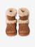 Boots enfant fille fourrées zippées marron - vertbaudet enfant 
