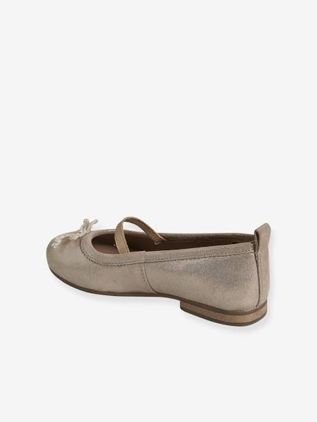 Ballerines cuir fille or - vertbaudet enfant 