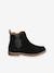 Boots enfant fille cuir zippées lot beige+marron+noir+taupe - vertbaudet enfant 