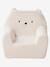 Fauteuil en mousse et sherpa Ourson camel+écru - vertbaudet enfant 