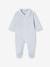 Lot de 2 pyjamas mixtes velours ouverture naissance bleu pâle+cappuccino+rose - vertbaudet enfant 