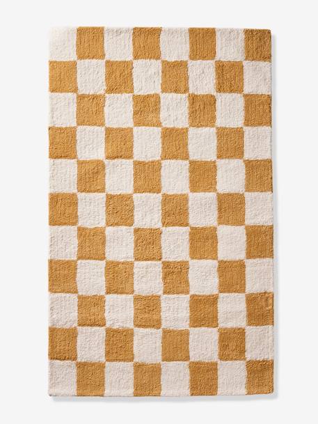 Tapis rectangle XL damier ACHILLE beige - vertbaudet enfant 