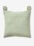 Coussin animal en gaze de coton personnalisable cannelle+rose+vert sauge - vertbaudet enfant 