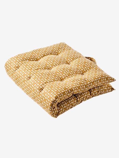 Matelas de sol imprimé avec poignées ocre - vertbaudet enfant 