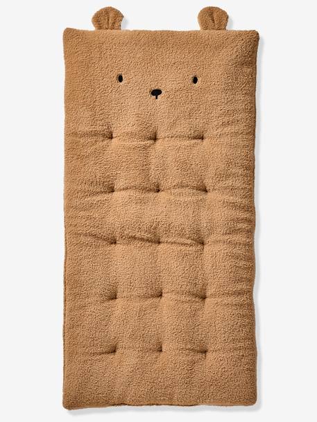 Matelas de sol ourson en sherpa marron - vertbaudet enfant 