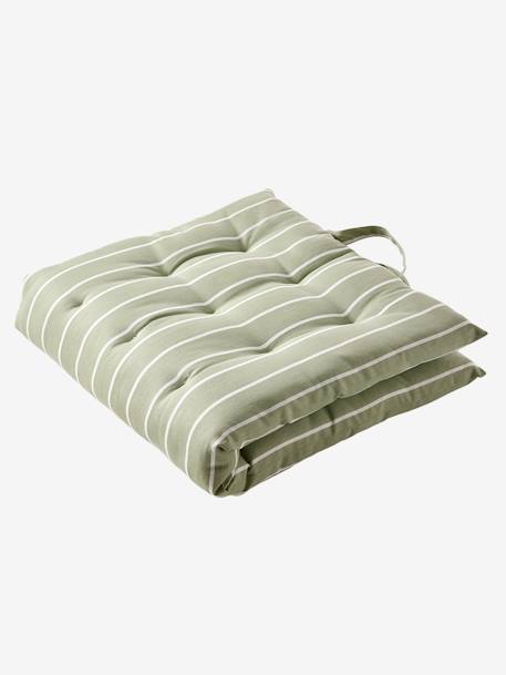 Matelas de sol imprimé avec poignées vert sauge - vertbaudet enfant 