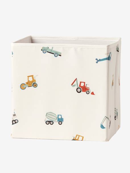 Lot de 3 bacs de rangement Engins de chantier vert - vertbaudet enfant 