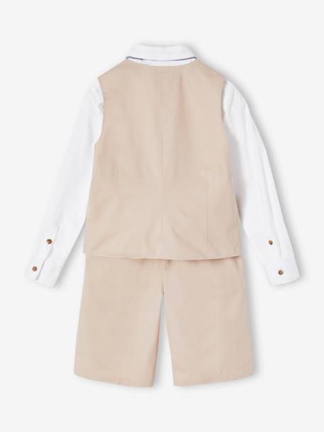 Ensemble cérémonie 4 pièces garçon beige - vertbaudet enfant 