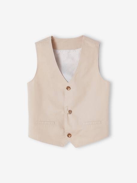 Ensemble cérémonie 4 pièces garçon beige - vertbaudet enfant 