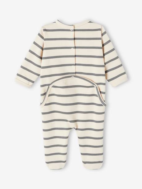 Dors-bien rayé motif voitures bébé garçon écru - vertbaudet enfant 