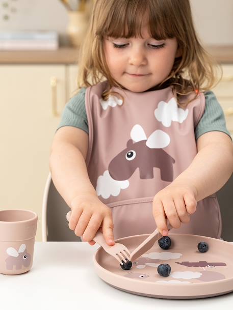 Set de 3 couverts Happy dots blush+vert - vertbaudet enfant 