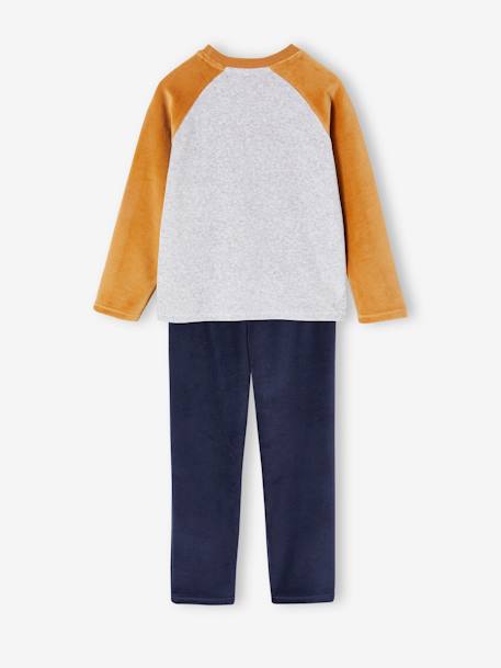 Lot de 2 pyjamas garçon velours loup caramel - vertbaudet enfant 
