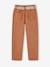Pantalon fille paperbag ceinture foulard cannelle+mauve - vertbaudet enfant 