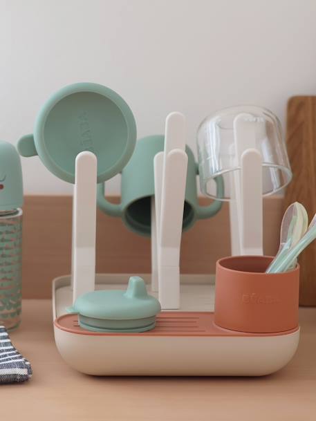 Egoutte-biberons Forêt beige+terracotta+vert sauge - vertbaudet enfant 