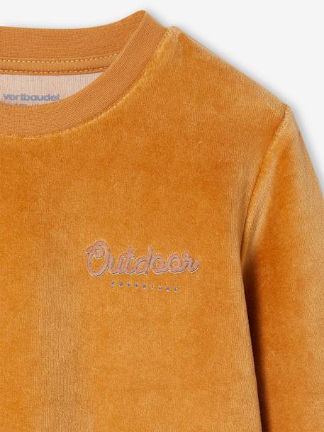 Lot de 2 pyjamas garçon velours loup caramel - vertbaudet enfant 