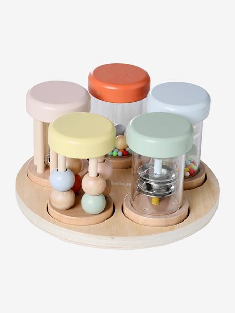 Set de 5 hochets musicaux en bois FSC® bois - vertbaudet enfant 