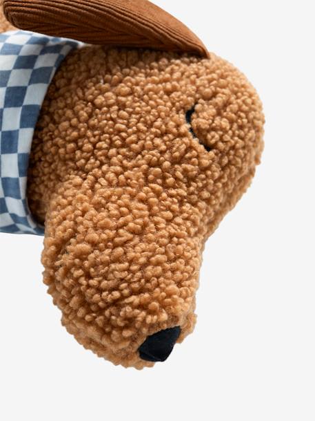 Coussin chien teckel en sherpa ACHILLE marron - vertbaudet enfant 