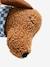 Coussin chien teckel en sherpa ACHILLE marron - vertbaudet enfant 
