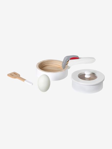 Set de poêles bois FSC® blanc - vertbaudet enfant 