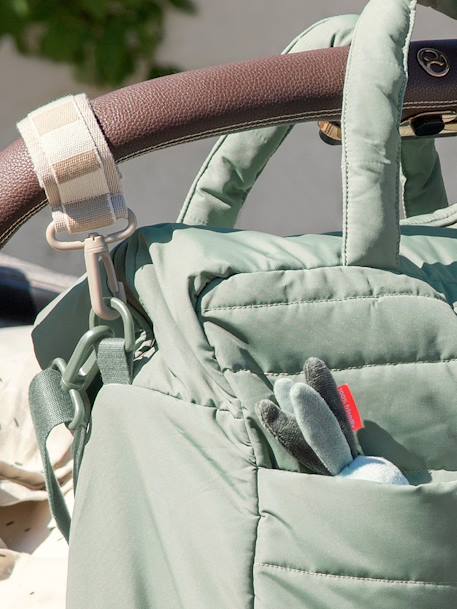 Sac à langer matelassé orange+sable+vert - vertbaudet enfant 