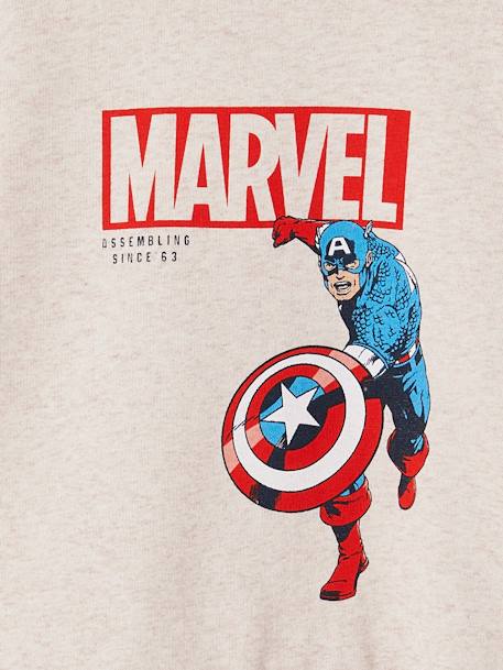 Sweat Captain America Avengers Marvel garçon beige chiné - vertbaudet enfant 