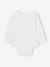Lot 5 bodies manches longues BASICS bébé emmanchures US en coton bio lot blanc - vertbaudet enfant 