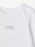 Lot 5 bodies manches longues BASICS bébé emmanchures US en coton bio lot blanc - vertbaudet enfant 