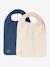 Lot de 2 bavoirs personnalisables en gaze de coton lot bleu - vertbaudet enfant 