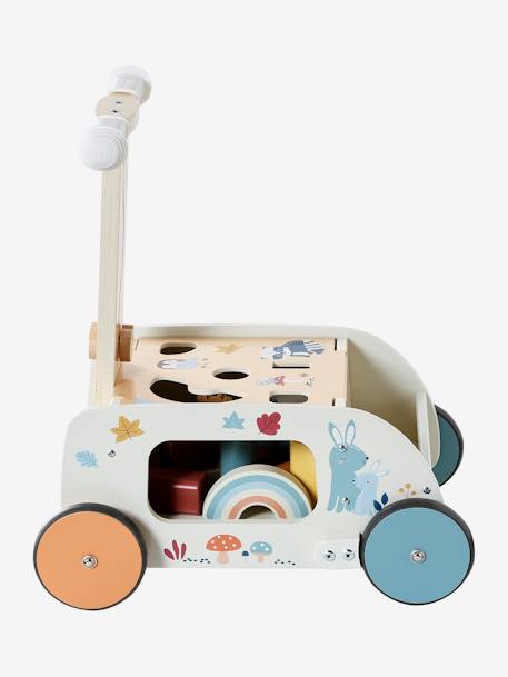 Chariot de marche 2 en 1 Les amis de la forêt en bois FSC® bois - vertbaudet enfant 