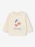 Basics babysweatshirt met drukknopen op de rug vanille - vertbaudet enfant 