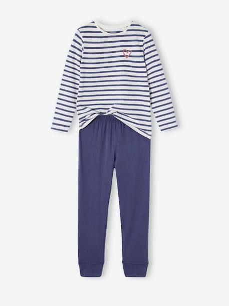 Lot 2 de pyjamas fille coeurs framboise - vertbaudet enfant 