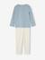 Lot 2 pyjamas fille gipsy bleu glacier - vertbaudet enfant 