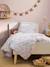 Parure housse de couette et taie d'oreiller RAINBOW FLOWERS blanc imprimé - vertbaudet enfant 