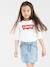 Tee-shirt Batwing Levi's manches longues blanc - vertbaudet enfant 