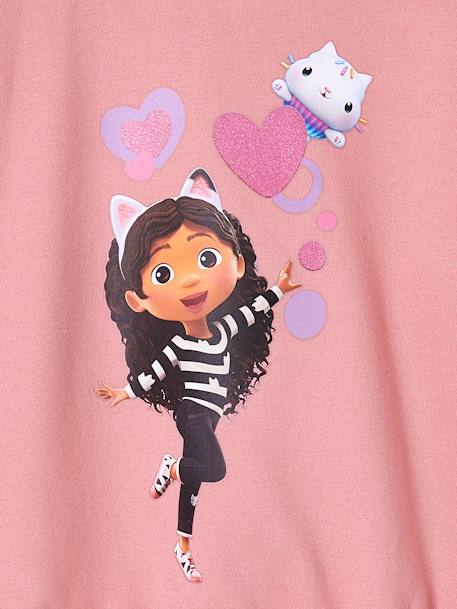 Sweat Gabby et la maison magique en molleton blush - vertbaudet enfant 
