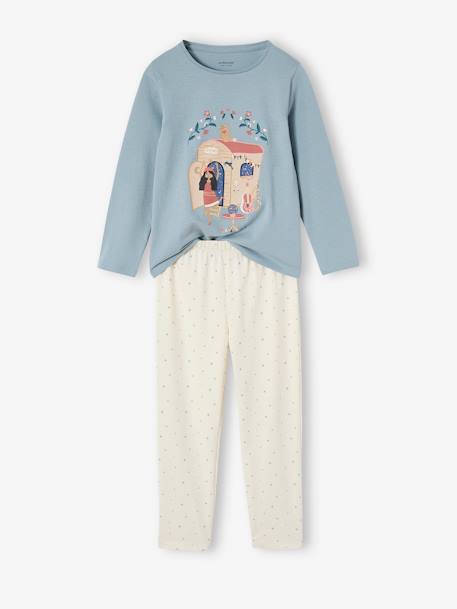 Lot 2 pyjamas fille gipsy bleu glacier - vertbaudet enfant 