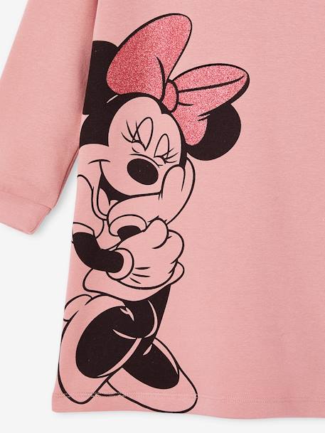 Robe sweat à capuche Disney Minnie fille mauve - vertbaudet enfant 